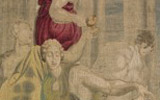 Atelier di Jan Rost, disegno e cartone di Pontormo, Giuseppe trattiene Beniamino, 1546-47 | Ordito: lana (8 fili x cm); trama: lana seta argento e oro filato, Roma, Palazzo del Quirinale