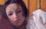 Pierre Bonnard, Fanciulla distesa (Jeune fille tendue), 1921 | Olio su tela, cm 56 x 61 | Parigi, Galerie Maeght |  foto Galerie Maeght