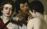 Caravaggio, Musici, 1594  1595 | Olio su tela, 92,1 x 118,4 cm | The Metropolitan Museum of Art, Rogers Found, 1952 | New York 2009. | Image copyright The Metropolitan Museum of Art/Art | Resource/Scala, Firenze