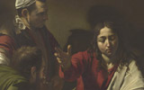 Caravaggio, Cena in Emmaus, 1601 | Olio e tempera su tela, 141 x 196,2 cm | The National Gallery, Londra |  2009 Copyright The National Gallery, London / Scala, Firenze