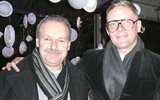 Il designer Giles Deacon insieme al direttore di Fashion & Design Lab Magazine Maurizio Gori