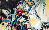 Vasilj Kandinskij, Pettine blu, 1917, Olio su tela