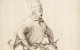 Gentile Bellini (Venezia, 1429?-1507), Giannizzero turco, 1480 ca., Penna e inchiostro, 215  175 mm, British Museum, Londra