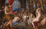Titian, Diana and Actaeon, 1556-9. Bought jointly by the National Gallery and National Galleries of Scotland with contributions from the Scottish Government, the National Heritage Memorial Fund, The Monument Trust, The Art Fund (with a contribution from the Wolfson Foundation) and through public appeal, 2009 © The National Gallery, London | Metamorphosis: Titian 2012, London - The National Gallery, Sainsbury Wing, 11th july - 23rd september 2012