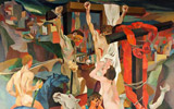Una delle opere [Guttuso] esposte alla mostra Bellezza Divina. Tra Van Gogh Chagall e Fontana | Palazzo Strozzi, Firenze, > 24 Gennaio 2016