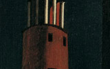 Giorgio de Chirico (Volo/Volos 1888-Roma/Rome 1978), La torre/The Tower, 1913 | olio su tela/Oil in canvas, cm 115,5 x 45 | Zurigo, Kunsthaus Zürich, Vereinigung Zürcher Kunstfreunde, inv. 1954/8