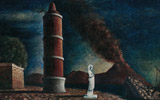 Arturo Nathan (Trieste 1891-Biberach 1944), Statua solitaria/Solitary Statue, 1930 | olio su tela/Oil on canvas, cm 73,5 x 86 | Gorizia, Musei provinciali, inv. 667; 13.746/1935