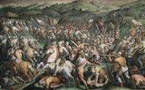 Giorgio Vasari e aiuti, Battaglia di Scannagallo, Salone dei Cinquecento, Palazzo Vecchio - Firenze