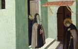 Maestro dell'Osservanza, pala di Sant'Antonio abate - Sant'Antonio e l'eremita, Washington, National Gallery