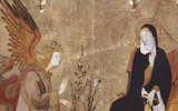 Matteo di Giovanni, pala di San Pietro a Ovile, Annunciazione e Santi, Siena, Museo Diocesano