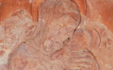 Donatello, Madonna and Child (Madonna di Via Pietrapiana), terracotta, Florence, Tabernacolo via Pietrapiana