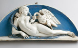 G. Rustici, Leda and the Swan, glazed terracotta, Frankfurt, Liebieghaus