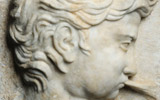 Michelangelo Buonarroti (Caprese 1475 - Roma 1564) (attr.), <em>Vento marino</em> o <em>Eolo</em>, 1520 ca., marmo, cm 32x38x13, Palestrina - Museo Diocesano Prenestino di Arte Sacra