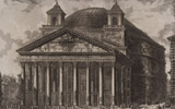 Giambattista Piranesi, Veduta del Pantheon d'Agrippa oggi Chiesa di S. Maria ad Martyre, da Vedute di Roma