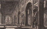 Giambattista Piranesi, Veduta interna della Basilica di San Giovanni in Laterano, da Vedute di Roma