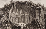 Giambattista Piranesi, Avanzi del Tempio del Dio Canopo nella Villa Adriana in Tivoli, da Vedute di Roma