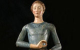 Angelo (h. 170 cm), opera umbrosenese della fine del 400 | Oggetto d’arte antica esposto alla mostra Le Stanze del Collezionista da Botticelli Antichita' - Firenze