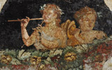 Banchetto con uva, affresco, I secolo d.C., Museo Nazionale Archeologico di Napoli