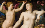 Bronzino (Agnolo di Cosimo; Monticelli, Florence 1503.Florence 1572), Venus, Cupid and Jealousy (or Envy) c. 1550, oil on panel; 192 x 142 cm. Budapest, Szpm.vszeti Mzeum, inv. no. 163. Restored with a grant from The Bank of America Merrill Lynch Art Conservation Programme