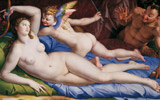 Bronzino (Agnolo di Cosimo; Monticelli, Florence 1503-Florence 1572), Venus, Cupid and Satyr, c. 1553.5 oil on panel; 135 x 231 cm. Rome, Galleria Colonna, inv. Salviati 1756, n. 66