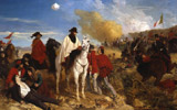 George Housman Thomas, Garibaldi at the siege of Rome 1849, 1854, cm 154 x 245, oil on canvas, collezione Apolloni (Roma)