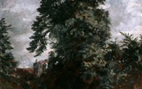 John Constable, Study of a Tree with The Grove, 1822, oil on canvas, cm 29 x 24, Royal Academy Collection Londra (London)