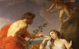 Pompeo Batoni (Lucca, 1708 - Roma, 1787), Arianna e Bacco, 1769-1773/74, olio su tela, 223 x 148 cm, Roma, Collezione Apolloni