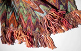 One of the fashion accessories  (scarves, stoles, shawls, etc.) on show at the Made in India Expo (june edition) | Milan, Palazzo delle Stelline, 20-22 june | 14-16 september 2011 | © photo Steve Thornton
