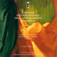 XXVII Biennale della Mostra Mercato Internazionale dell'Antiquariato, Palazzo Corsini - Firenze, dall'1 al 9 Ottobre 2011