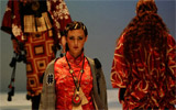 Un momento dell'evento di fine anno dell'Accademia Italiana «Anima e Corpo», mostra di design e sfilata di moda degli studenti tenutasi il 26 aprile 2012 al Teatro Obihall di Firenze