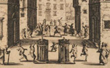 Una delle opere esposte alla mostra «Buffoni, villani e giocatori alla corte dei Medici», in corso a Firenze presso Palazzo Pitti - Andito degli Angiolini fino all'11 Settembre 2016