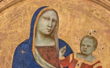 Una delle opere esposte alla mostra «Jacopo del Casentino e la pittura a Pratovecchio nel secolo di Giotto» in corso al Teatro degli Antei a Pratovecchio Stia - Arezzo fino al 19 ottobre 2014