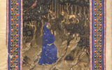 Miniatori fiorentini<br>Dante nella selva oscura<br>1420 circa<br>manoscritto membranaceo<br>Firenze, Biblioteca Medicea Laurenziana