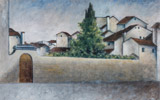 Ottone Rosai (Firenze 1895-Ivrea 1957), Piazza del Carmine, 1922 | olio su tela, Firenze, Galleria d'arte moderna di Palazzo Pitti